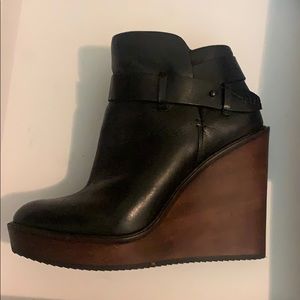Leather booties
